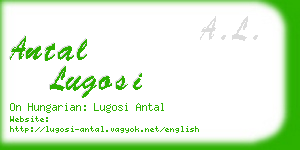 antal lugosi business card